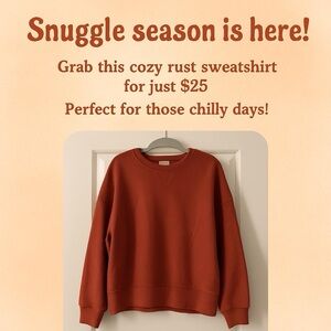 Cozy Rust Women's Sweater
